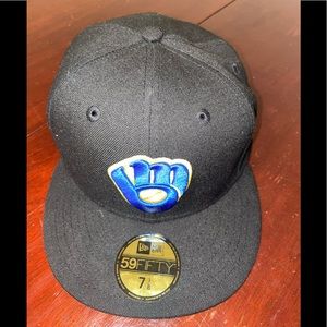 Brand New • New Era • Hat Club black dome• Milwaukee Brewers